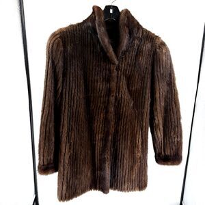The Evans Collection Women's Mink Brown Fur JACKET Vintage